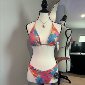 NWT Hollister Vibrant Floral Bikini
